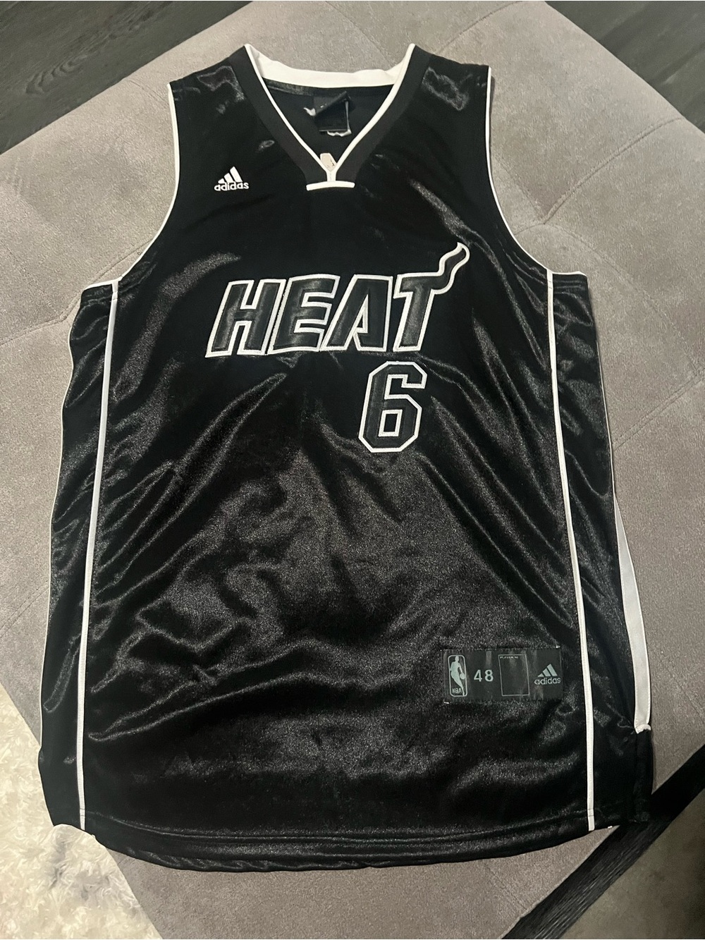 Adidas Miami Heat #6 Black Basketball Jersey James Lebron